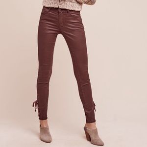 NWT Pilcro Coated Script Skinny Jeans